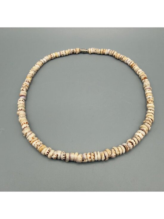 Vintage Puka Shell Necklace Surf Hawaii Beaded 16
